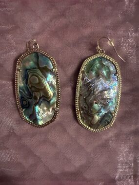 EUC Authentic Kendra Abalone Danielle Earrings